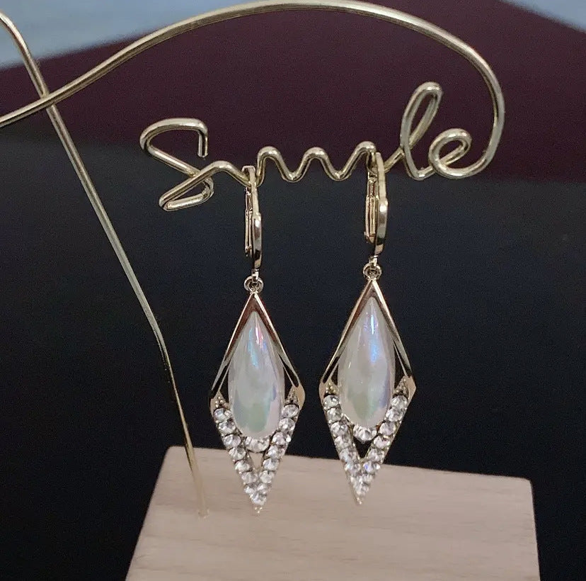 Cat's Eye Small Diamond Earrings