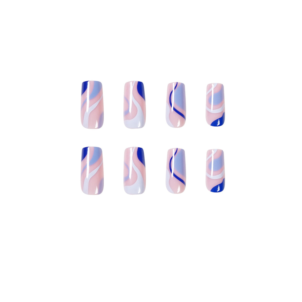 Simple wave PRESS ON NAILS