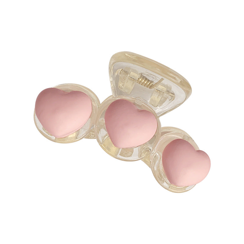 Pink mini hearts Hair Clips