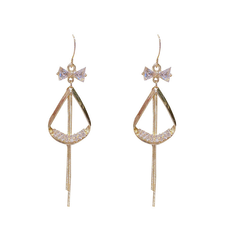 Wholesale tassel long earrings