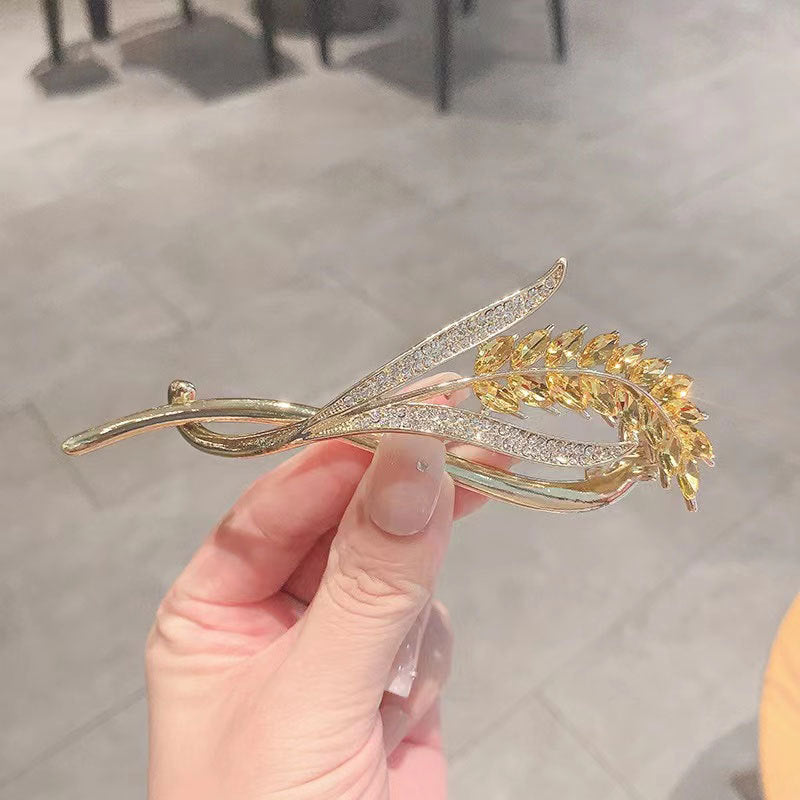 Crystal Butterfly Pearl Hairpin