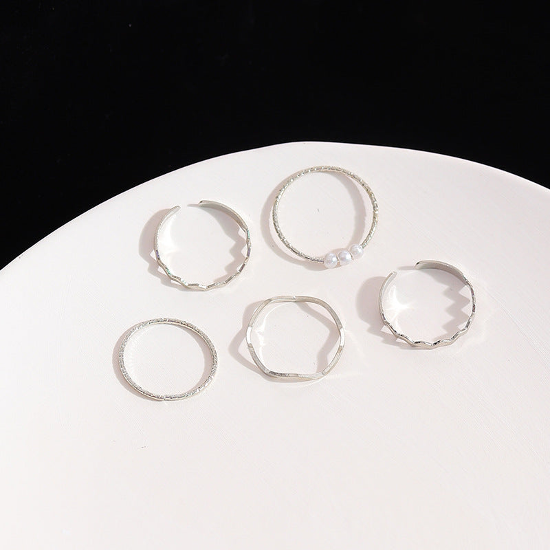 Tidal Pearl Wave Ring