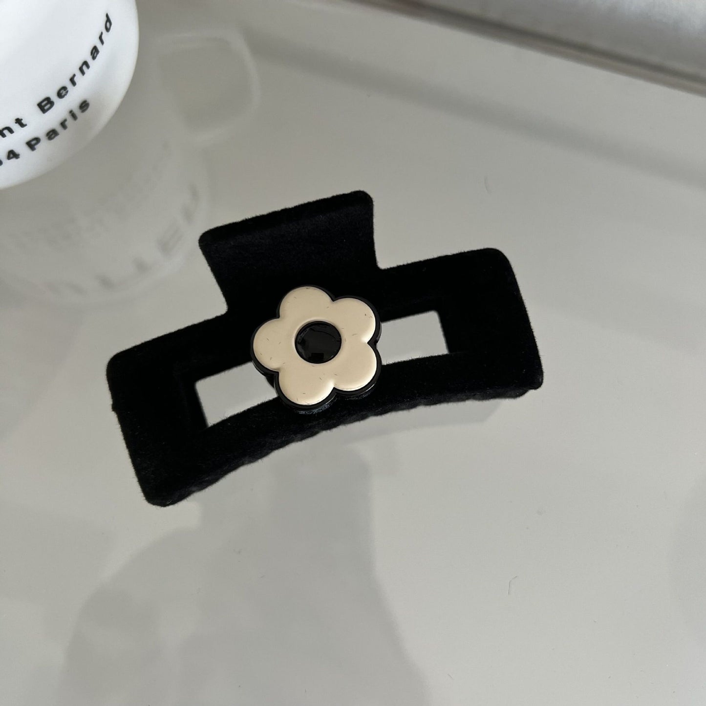 French velvet flowers Hair Clips