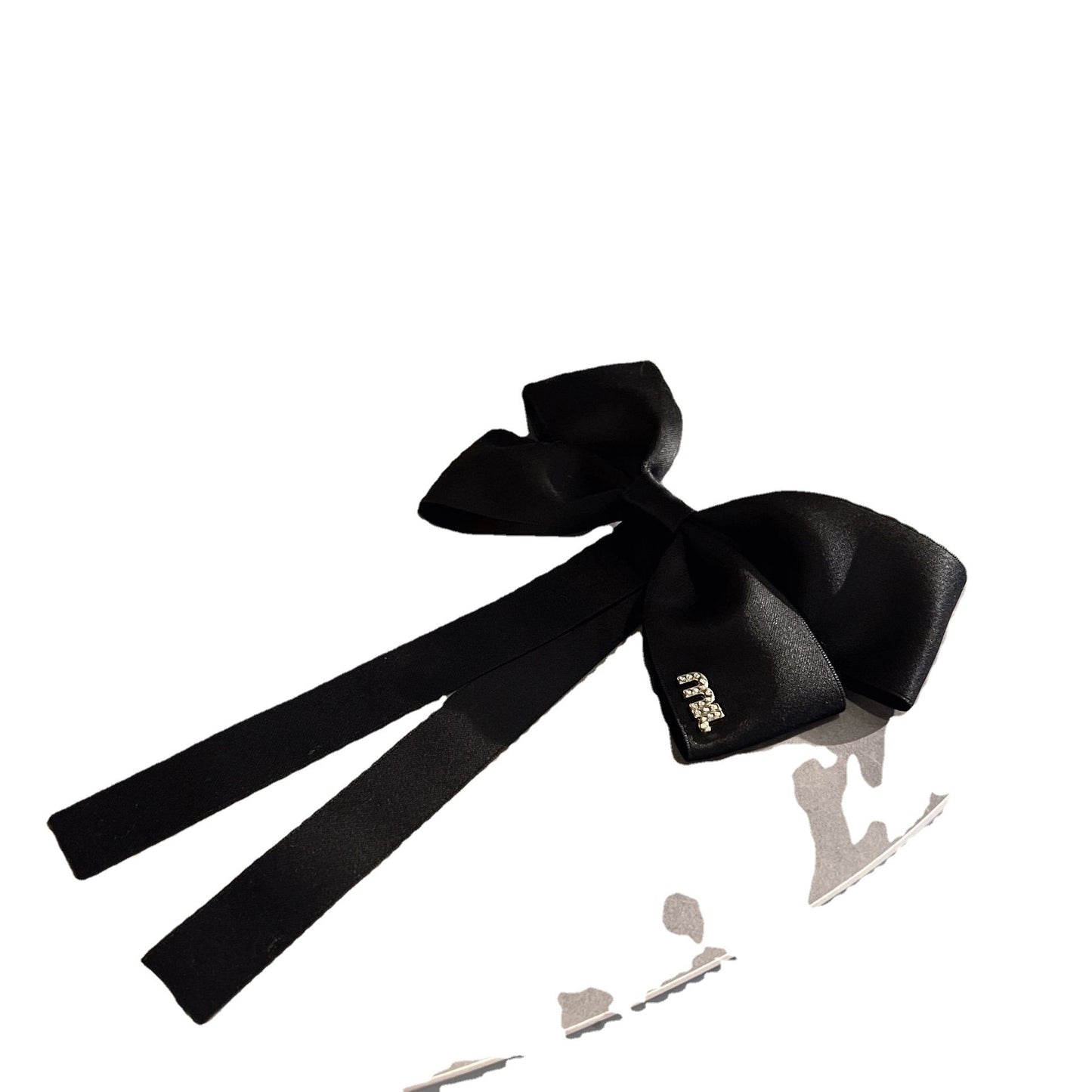 Letter satin butterfly Hair Clips