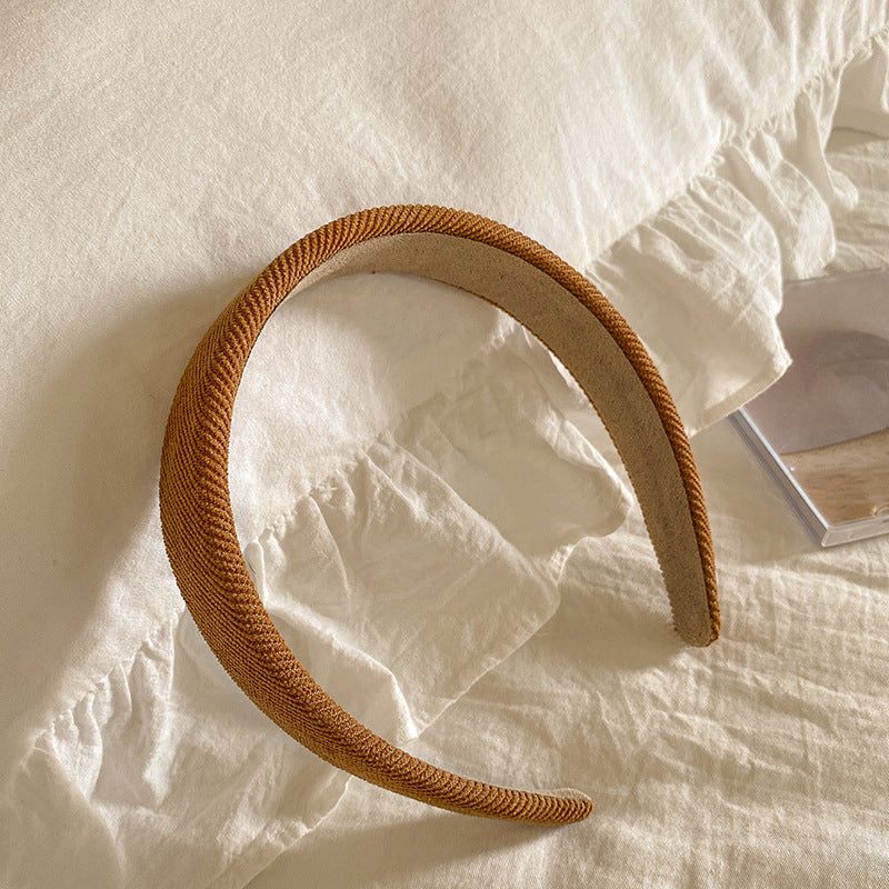 Yellow Sponge Check Hair Bands