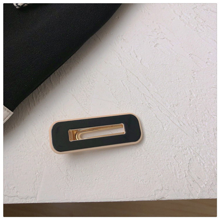 Minimalist black white Hair Clips