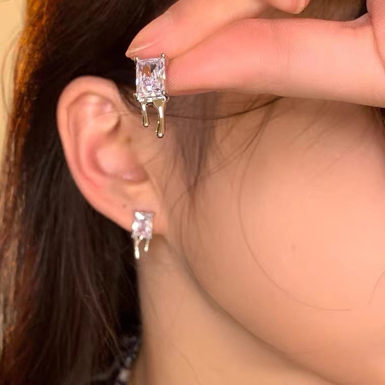 Diablo lava drop diamond earrings