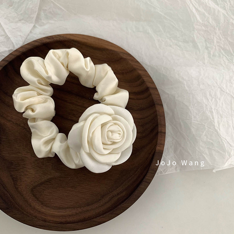 Creamy Rose Hair Ties