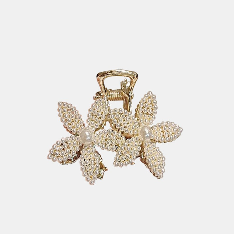 Simple floral pearl hairpins
