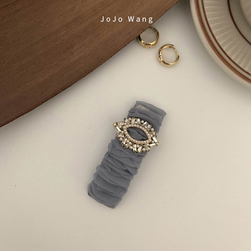 Blue sausage loop Hair Clips