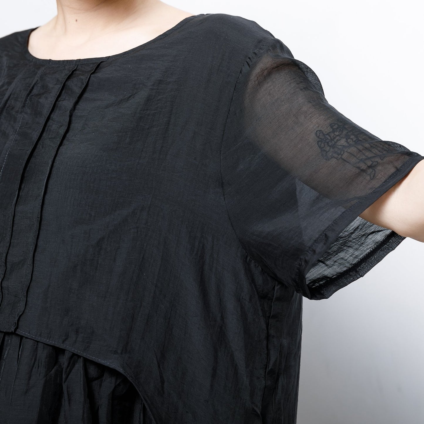 Patchwork Solid Color Irregular Midi Dress
