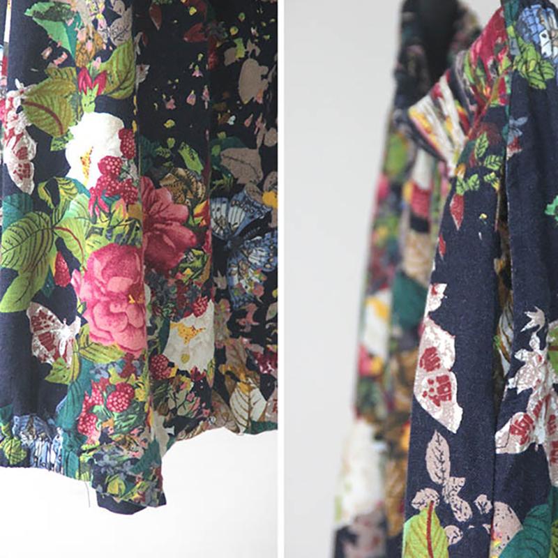 Plus Size Floral Printed Loose Sagging Pants