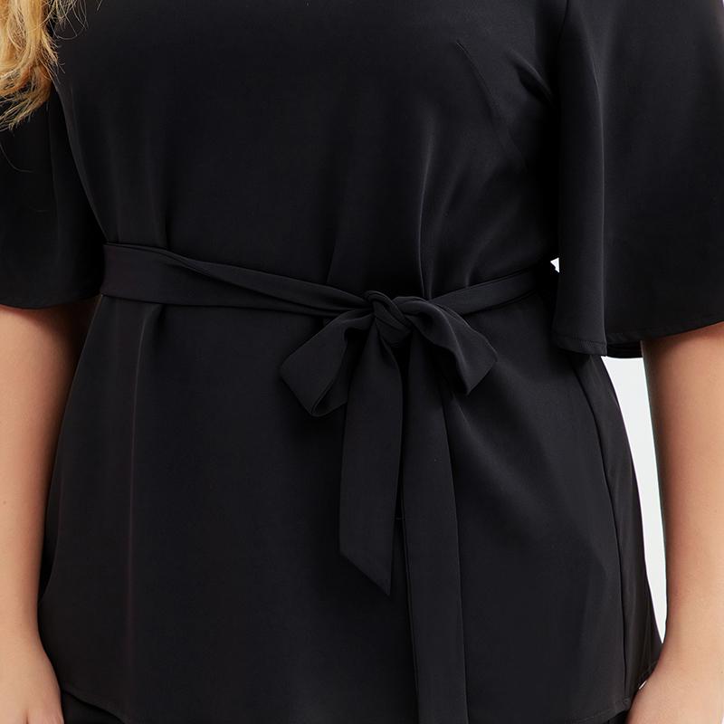 Plus Size Solid Color Elegant Fashion Blouse