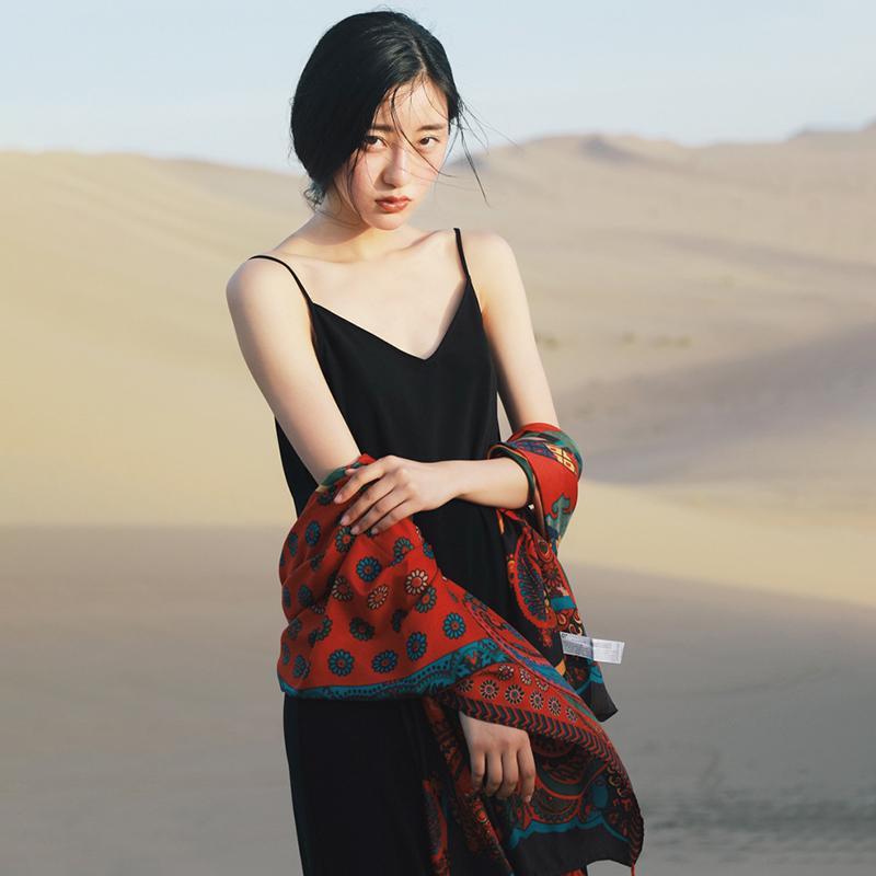 Printed Soft Comfortable Sunscreen Beach Travel Scarf