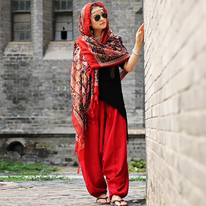 Printed Tassel Sunscreen Soft Comfortable Scarf