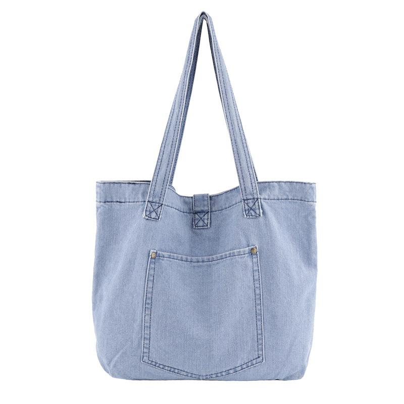 Pure Color Casual Classical Tote Bag
