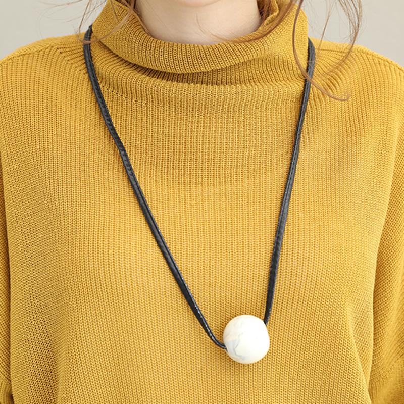 Pure Color Turtleneck Casual Comfortable Sweater