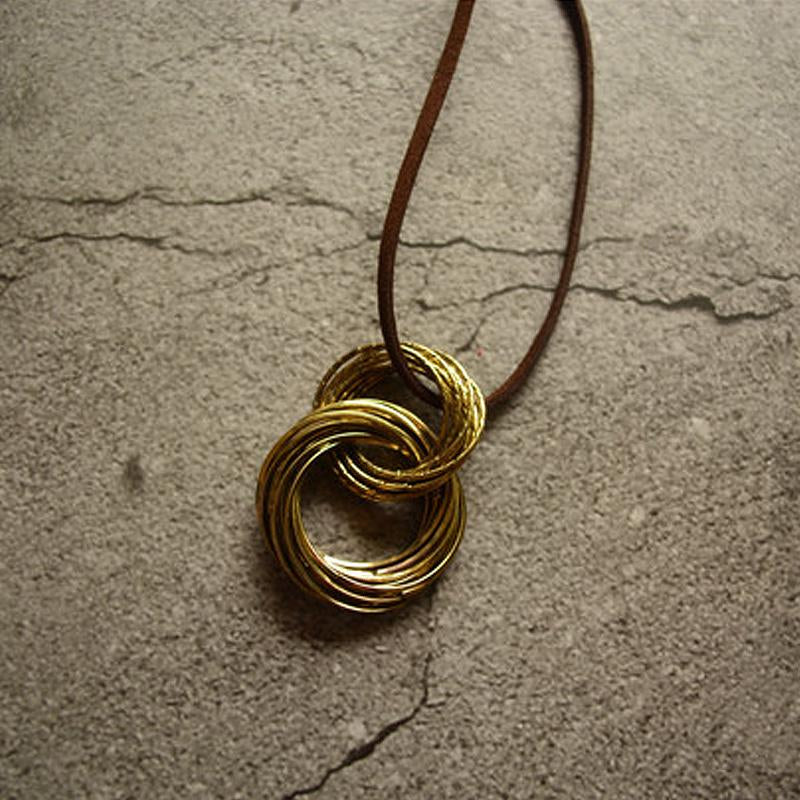 Retro Indie Folk Circles Alloy Women Necklace