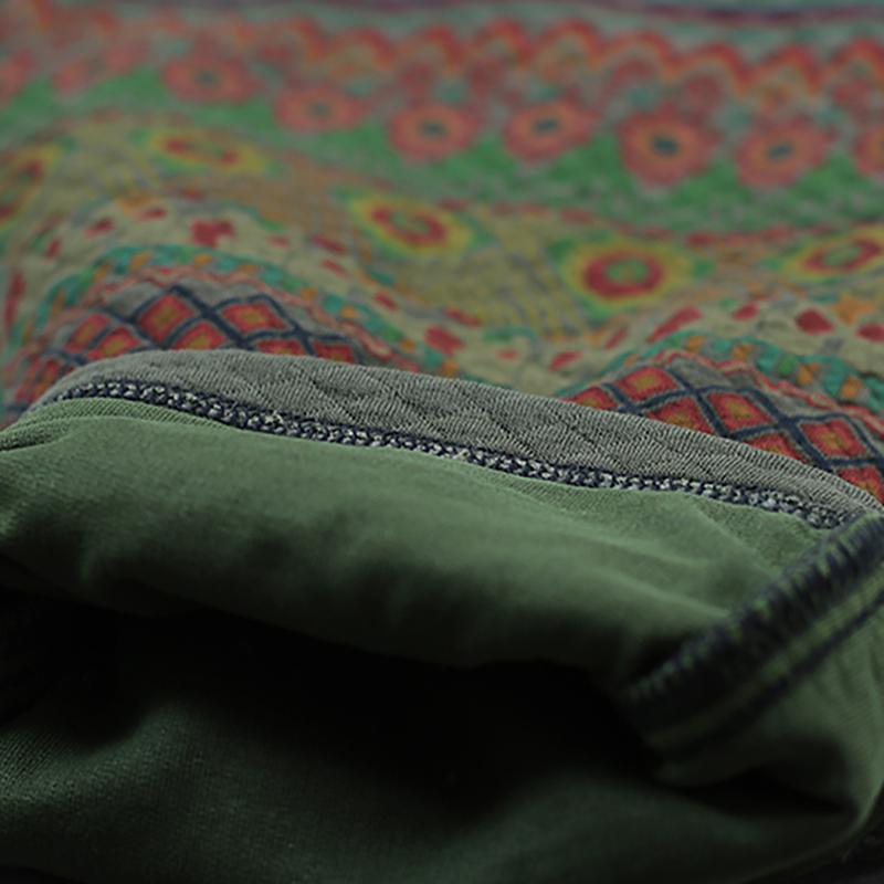 Retro Printed Warm Cotton-padded Harem Pants