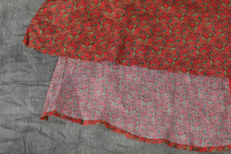 Short Sleeve Irregular Literature Print Dress