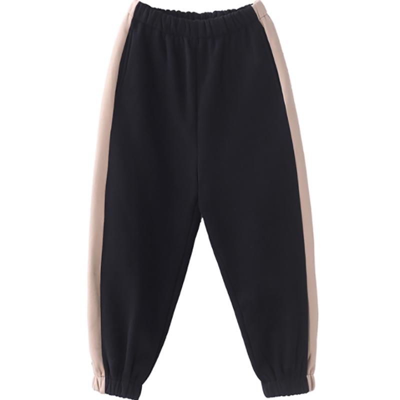 Side Stripe Loose Comfortable Warm Pants