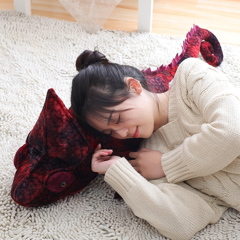 Simulation Chameleon Lizard Doll Plush Toy Funny Pillow Creative Trick Men and Women's Birthday Gifts