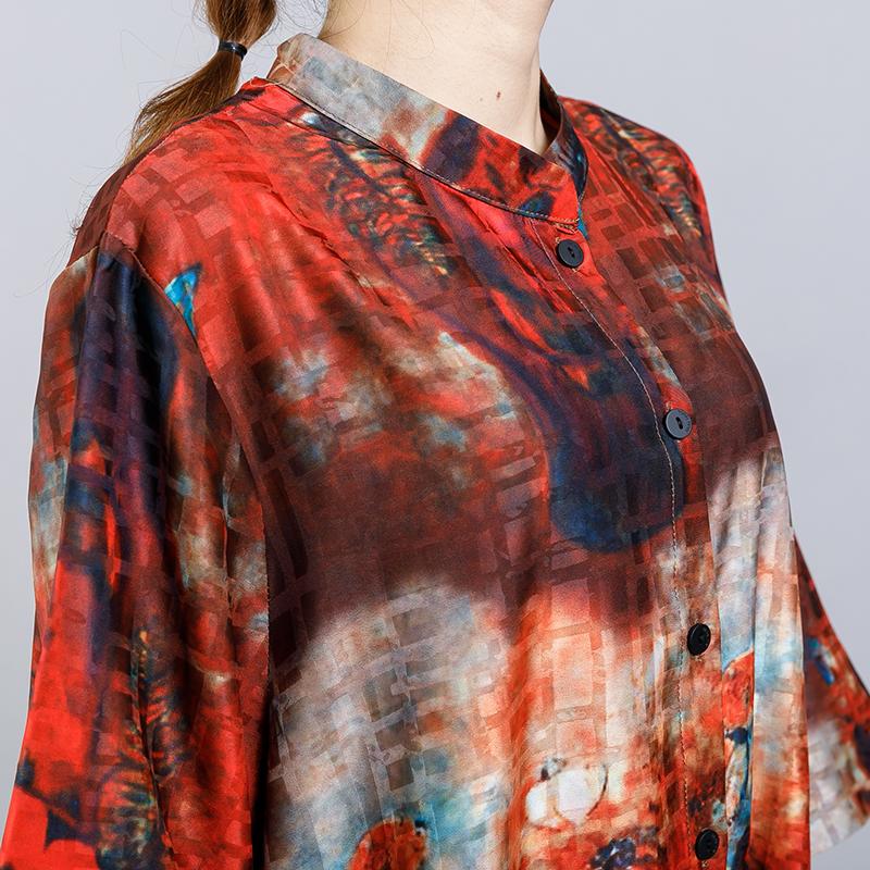 Soft Elegant Floral Printed Split Dress