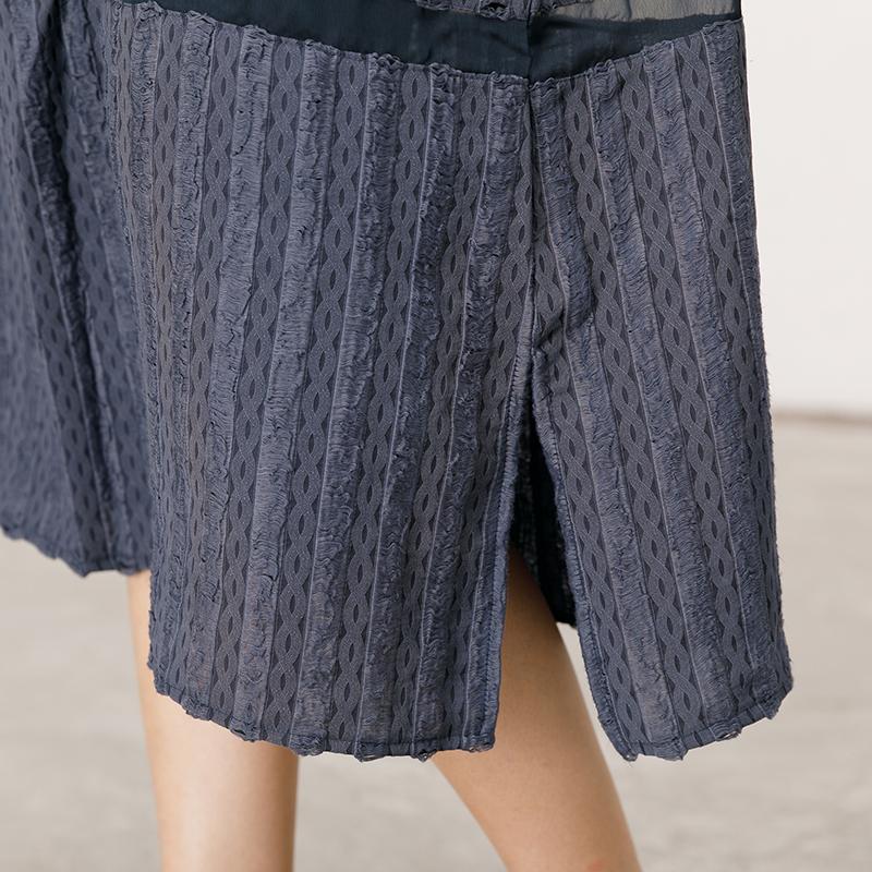 Solid Color Spliced Sleeveless Soft Dress