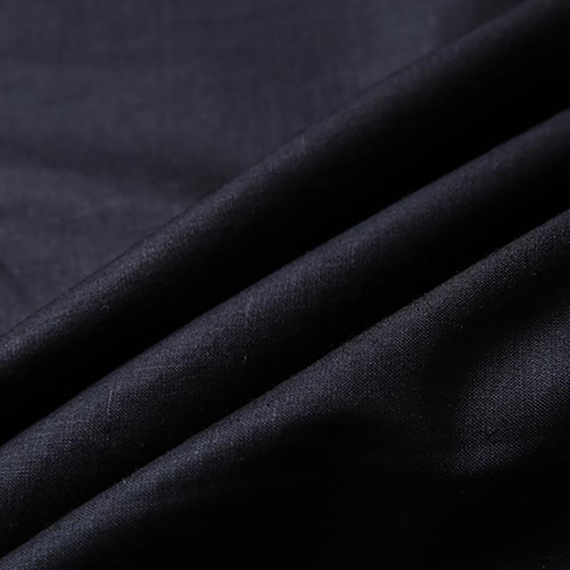 Splicing Three Quarter Sleeve Fake Two Piece Shirt