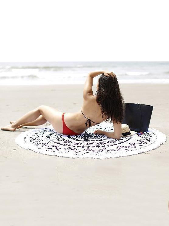 Geomertry Tassels Round Beach Mat Yoga Mat