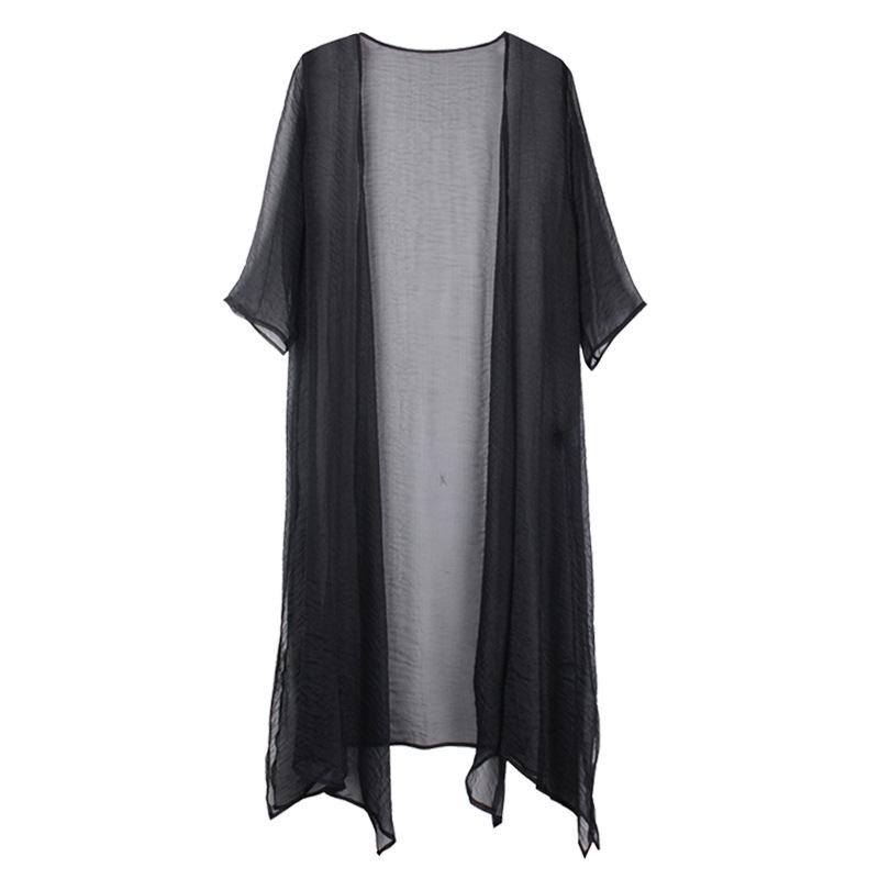 Summer Casual Short Sleeve Plus Size Coat