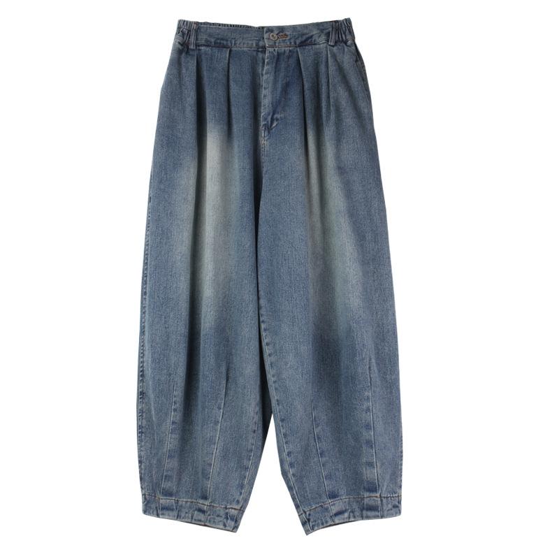 Summer Casual Solid Color Denim Harem Pants