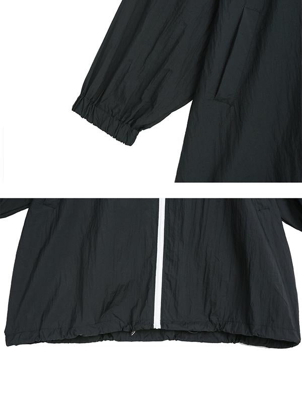 Summer Zipper Nylon Sunscreen Casual Coat