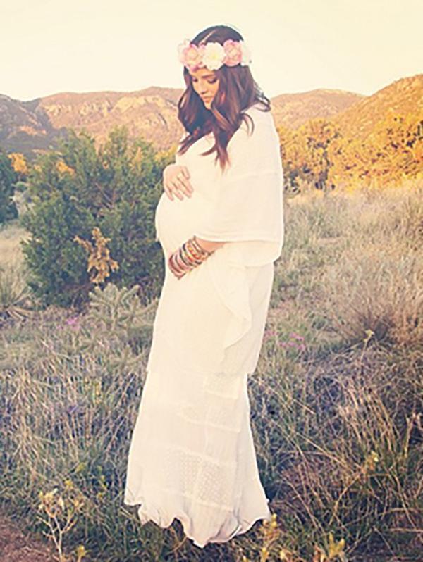 Casual V-neck Kaftan Maxi Dress