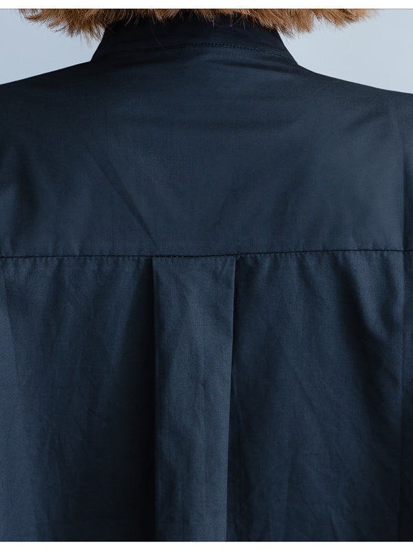 VINTAGE POLKA-DOT CROPPED SHIRT