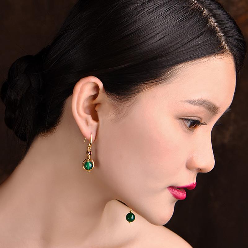 Vintage Irregular Ethnic Dragonfly Women Earrings