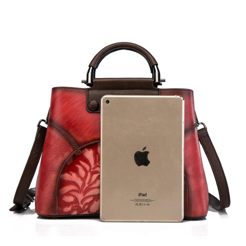 Vintage Leather Hand Made Handbag Crossbody Bag