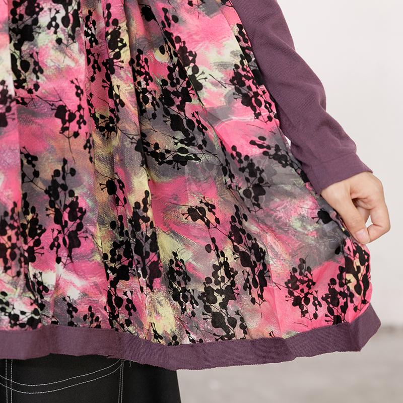 Women Autumn V Neck Long Sleeve Printed Sweater