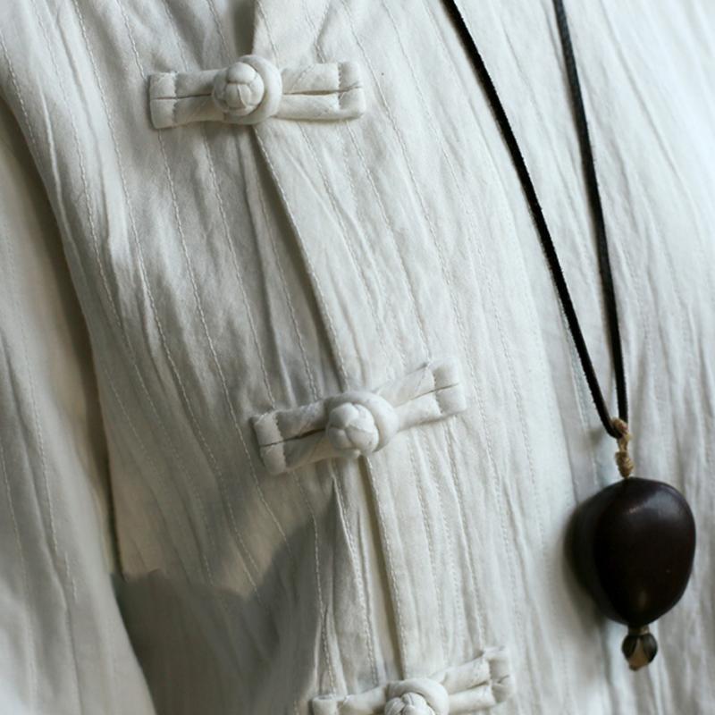 Women Chinese Style Cotton Frog Spring Coat Shirt