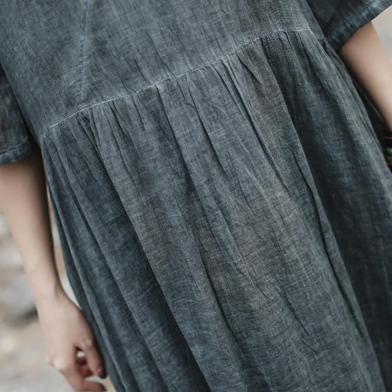 Women Half Sleeve Fashion Loose Dress