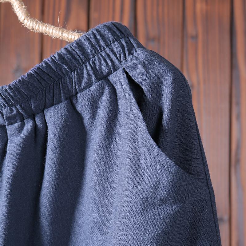 Women Spring Casual Solid Ankle Length Wide Leg Pants