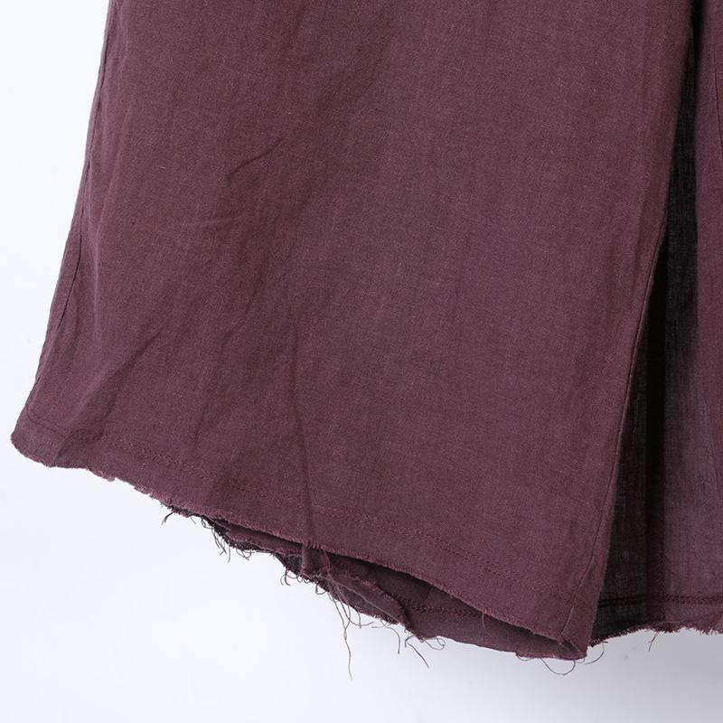 Women Spring Casual Solid Culottes Calf Length Pants