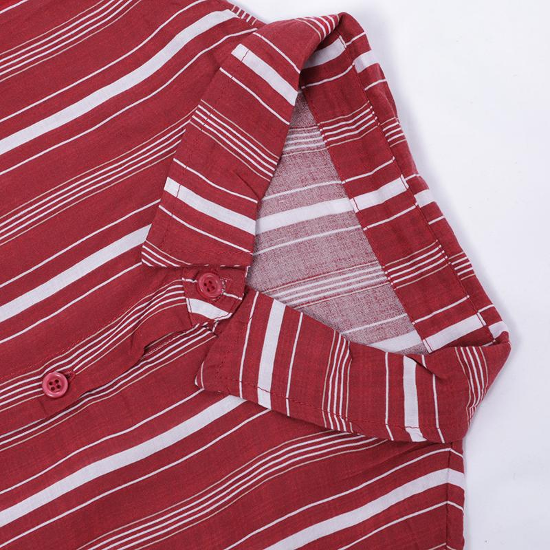 Women Spring Casual Striped Cardigan Long Sleeve Shirt