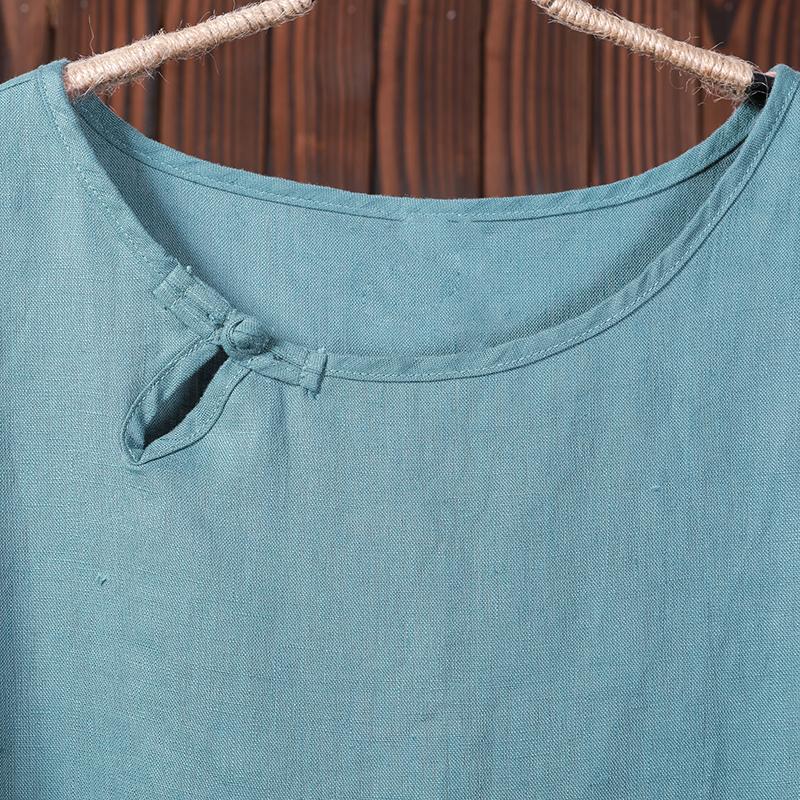 Women Summer Embroidery High Low Hem Frog T-Shirt