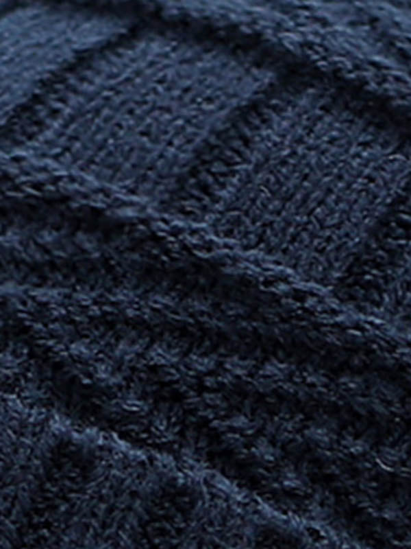 Winter Knitting Solid Color Keep Warm Scarf&Hat Two Pieces Set