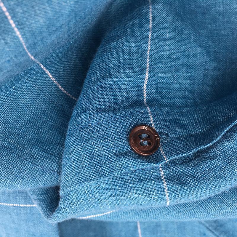 Cotton Vintage Loose Long Sleeve Plus Size Blouse