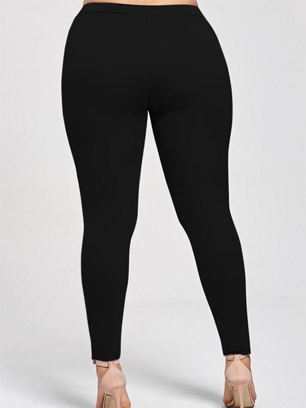 Vintage Applique Wrap Casual Pants Bottoms