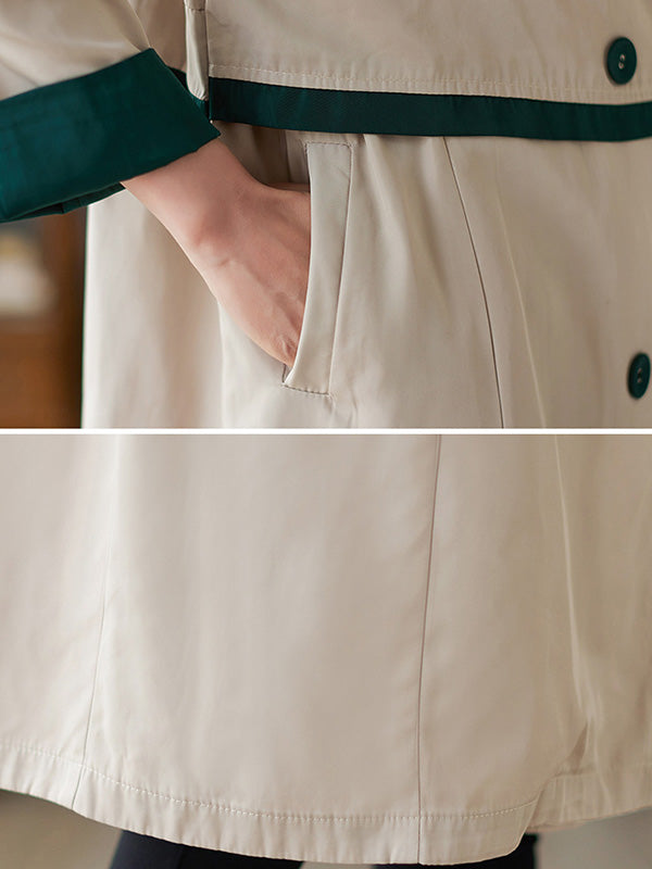Urban Buttoned Split-Joint Trench Coat Outerwear
