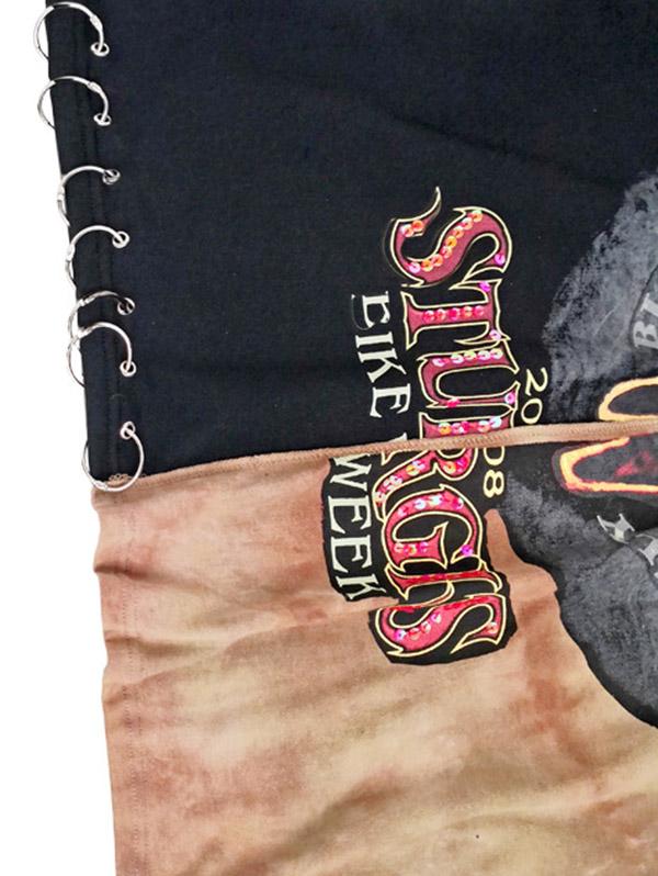 Hip-hop Printed Mini Dress