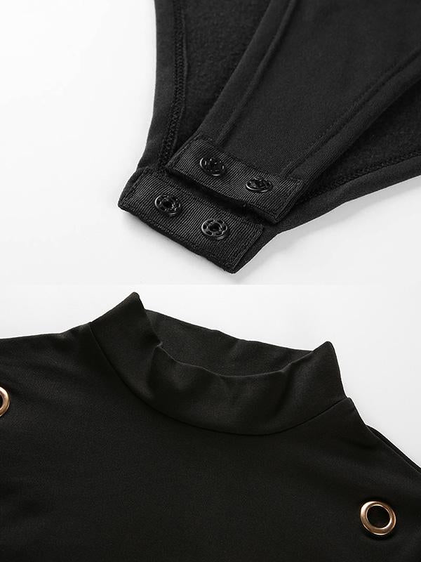 Solid Rivet Bodysuits